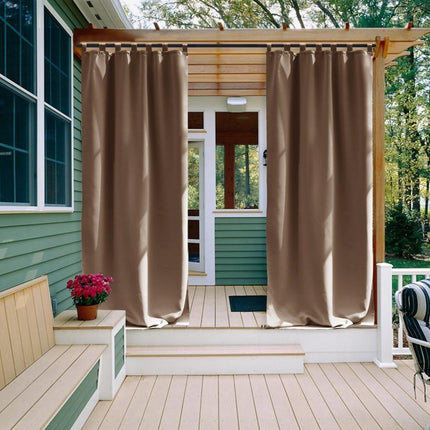 Utendørsgardin med stropper for pergola