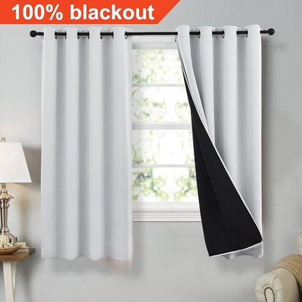 100% lystett og termisk gardin