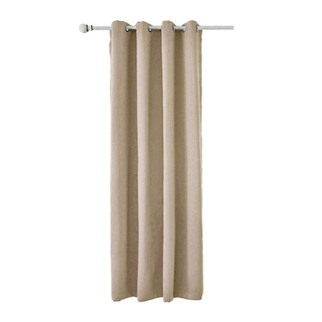 Beige utegardin for effektiv solskjerming