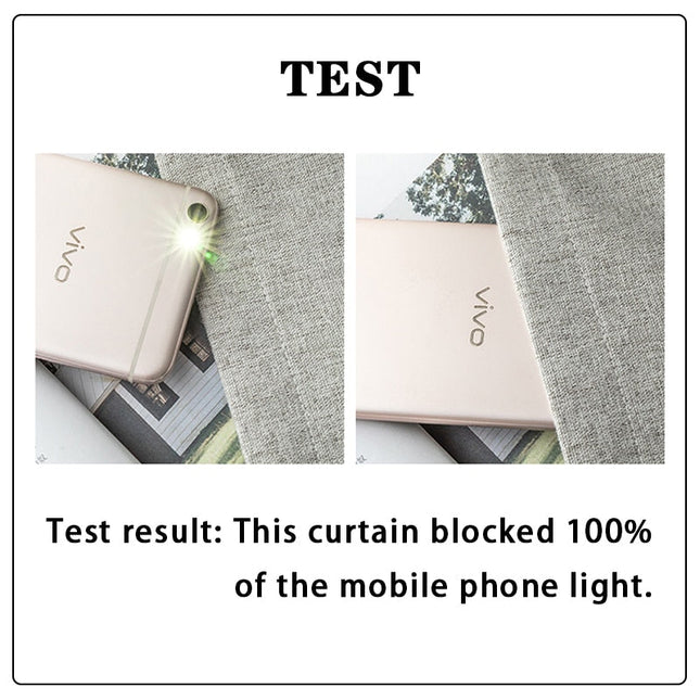 Strukturert lystett gardin for mørklegging