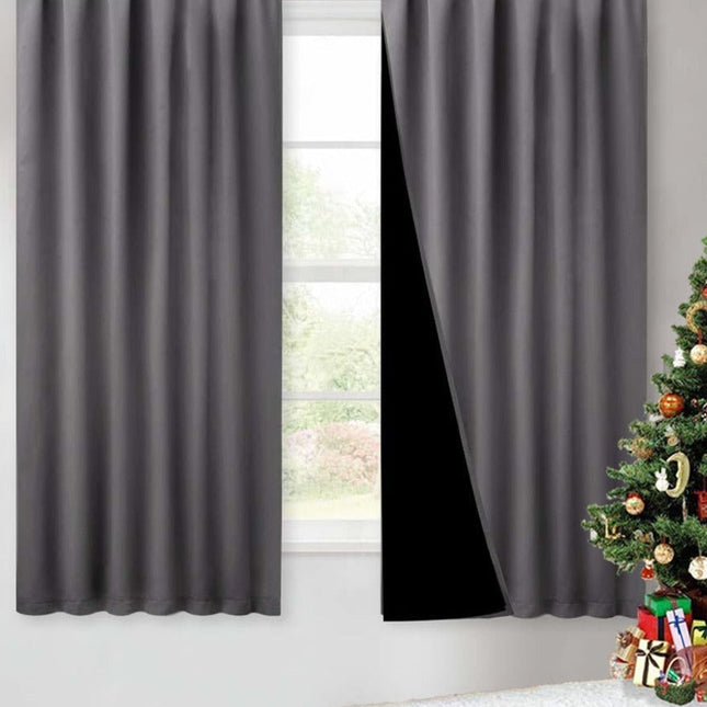 100% lystett og termisk gardin