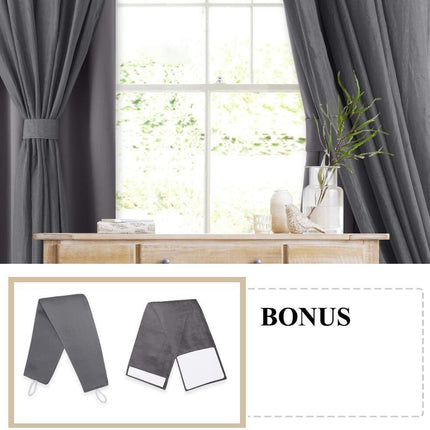 Lystett gardin med florlett overlegg