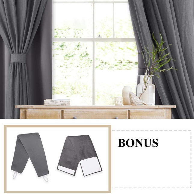 Lystett gardin med florlett overlegg