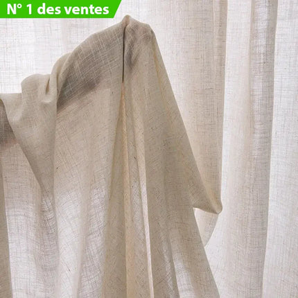 Naturlig beige og lett gardin