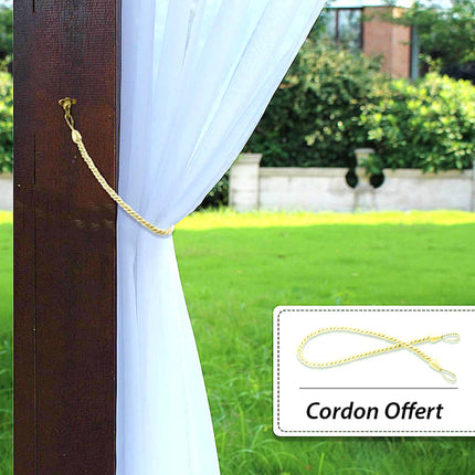 Tynn utendørs gardin for hagepaviljong