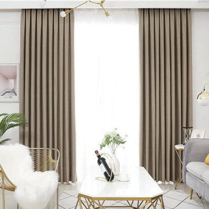 Elegant mørk beige gardin til stue