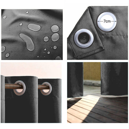 Vanntett utendørs gardin for terrasse