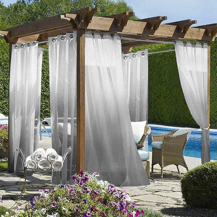 Tynn utendørs gardin med gradient