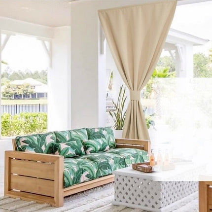 Vindtett gardin for utendørs bruk