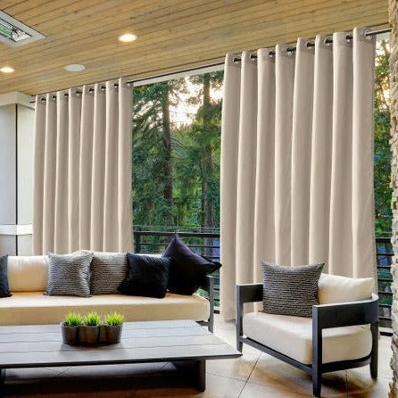 Vanntett og vindtett utendørs gardin