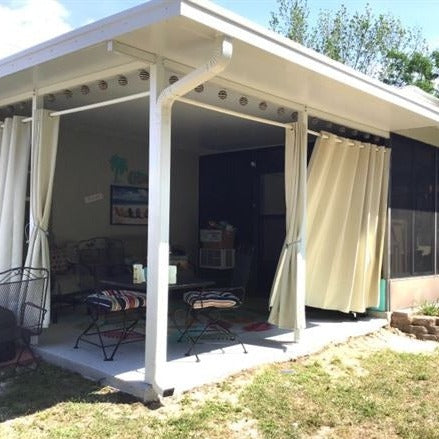 Vanntett og vindtett utendørs gardin