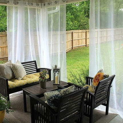 Tynn utendørs gardin for hagepaviljong