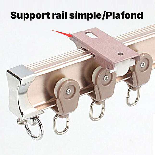 Gardinskinne for montering i taket