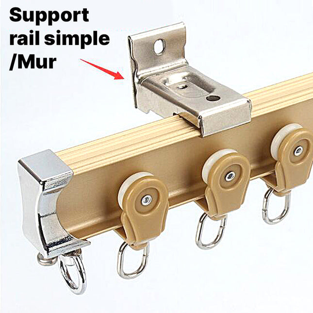 Gardinskinne for montering i taket