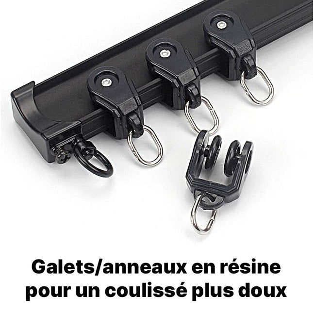 Gardinskinne for montering i taket