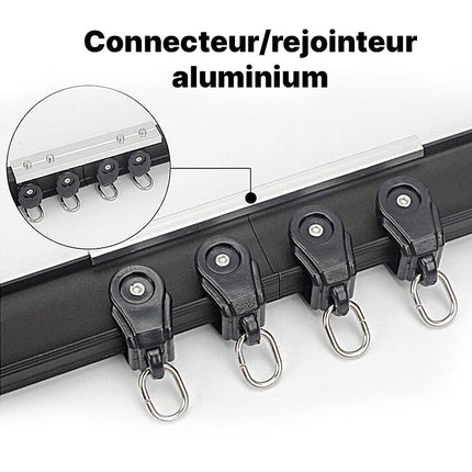 Gardinskinne for montering i taket