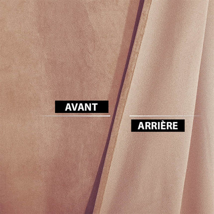 Luksuriøs termisk gardin i lakserosa