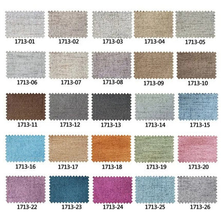 Grå gardin med naturlig linstruktur