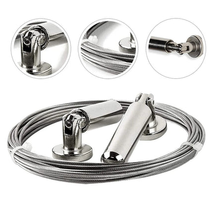 Komplett gardinwiresett for veggmontering