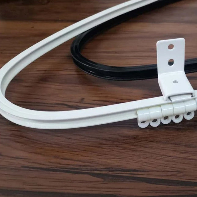 Fleksibel gardinskinne for campingvogn