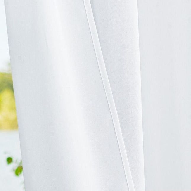 Oransje utegardin for hagepaviljong