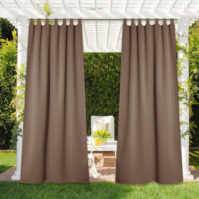 Utendørsgardin med stropper for pergola