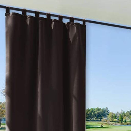 Vanntett utendørs gardin med stropper