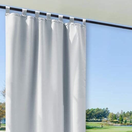 Hvit vanntett gardin for utebruk