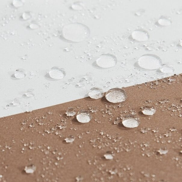 Stripete utegardin for balkong og terrasse