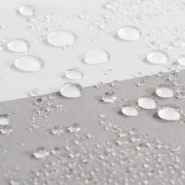 Stripete utegardin for balkong og terrasse