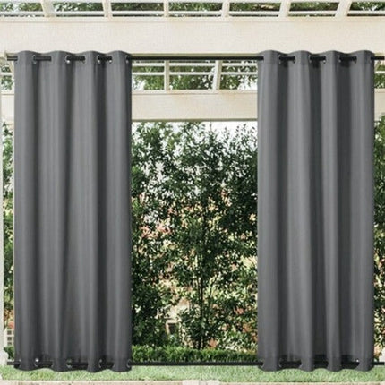 Oransje utegardin for hagepaviljong