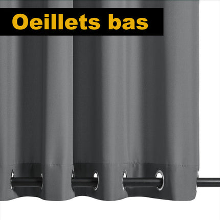 Oransje utegardin for hagepaviljong