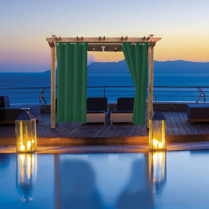 Mørkleggende gardin til pergola utendørs