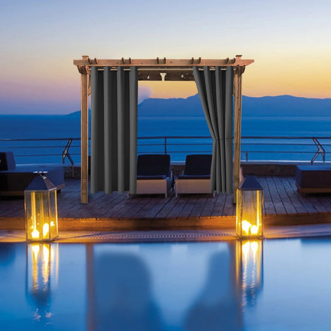 Vanntett utendørs gardin for terrasse