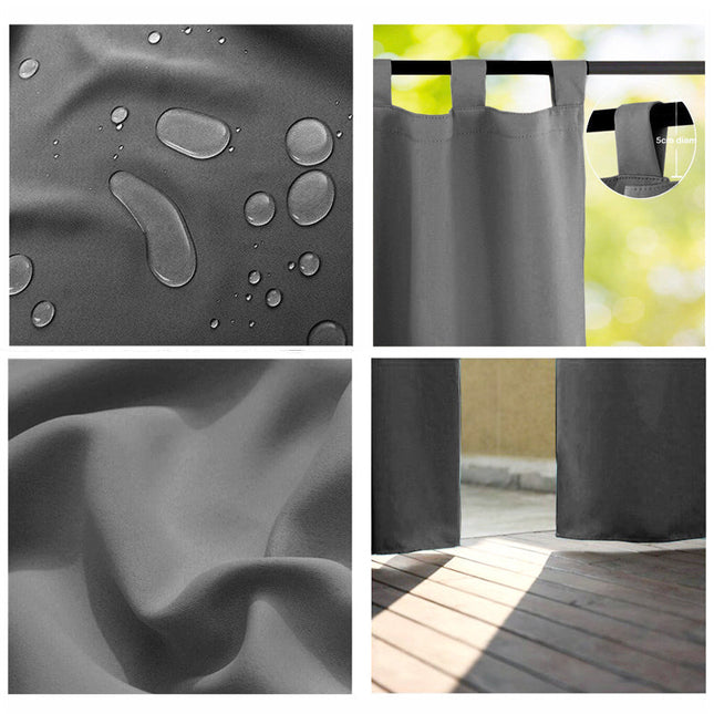 Vannavstøtende utegardin for pergola