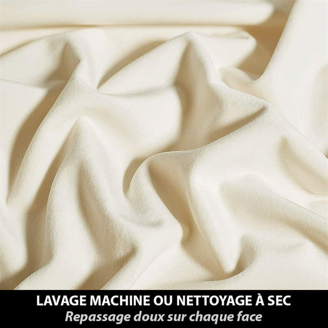 Luksuriøs isolerende gardin i elfenben