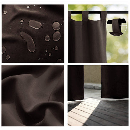 Vanntett utendørs gardin med stropper