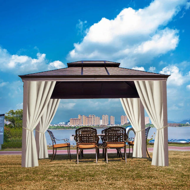 Lys utegardin for terrasse og pergola