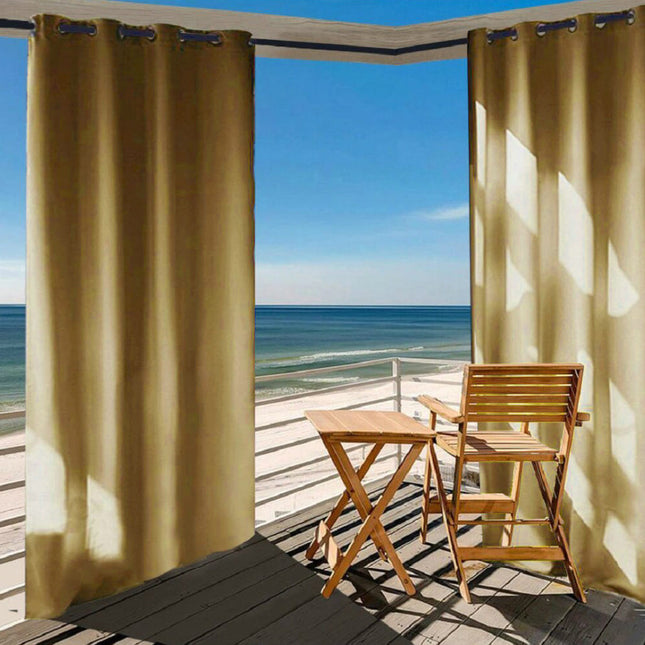 Beige utendørs gardin for pergola