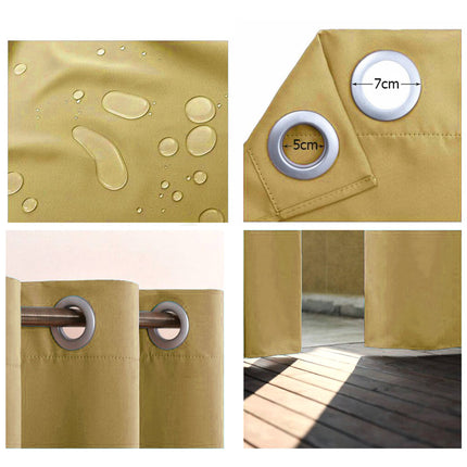 Beige utendørs gardin for pergola