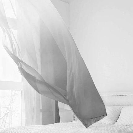 Tynn utendørs gardin med gradient