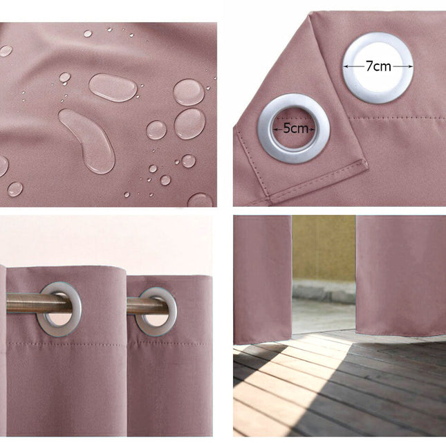 Vannavstøtende gardin for veranda og utestue