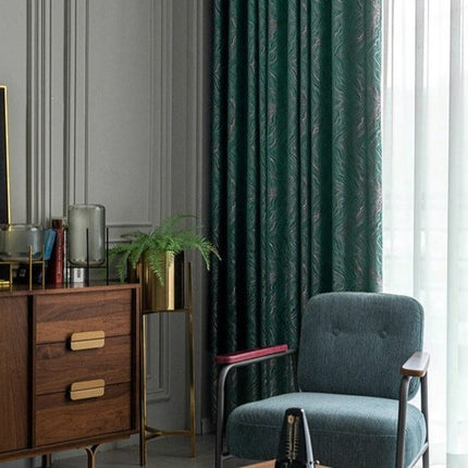 Lystett gardin med skandinavisk design