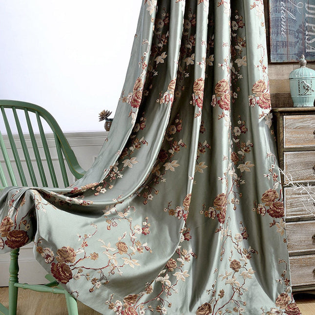 Mørkleggingsgardin Ocreza med vakkert blomstermønster