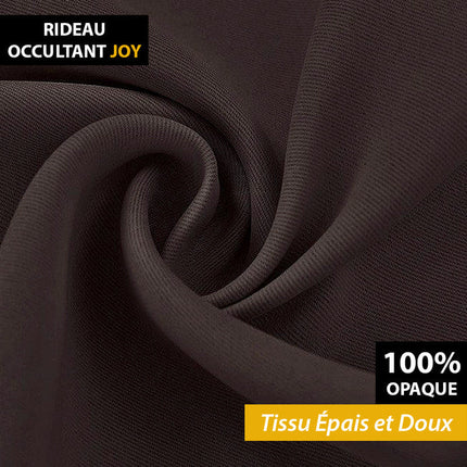 Mørkebrun lysdempende gardin Joy