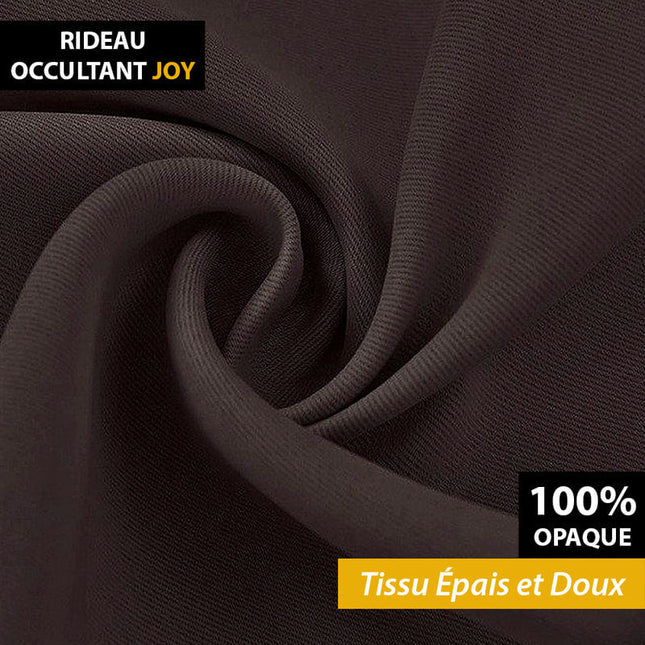 Mørkebrun lysdempende gardin Joy
