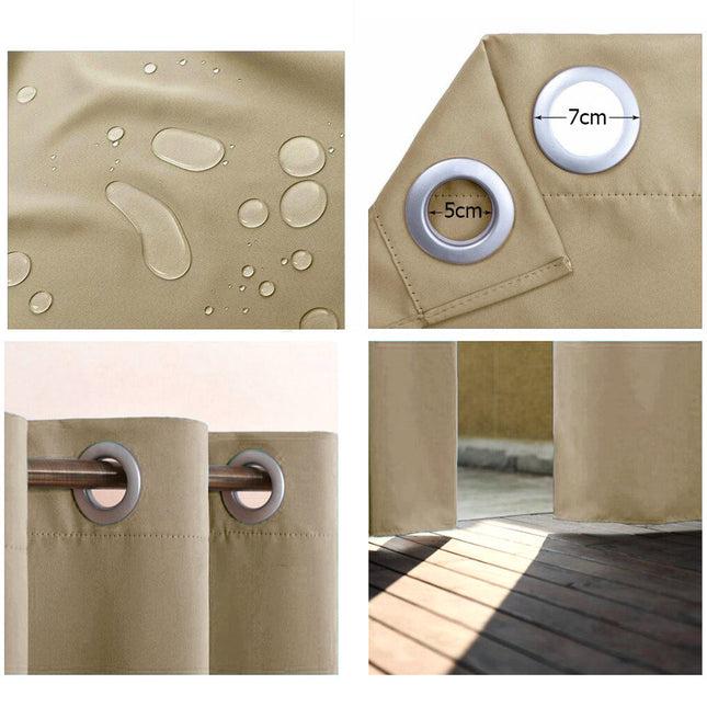 Vanntett utendørsgardin til balkong og pergola