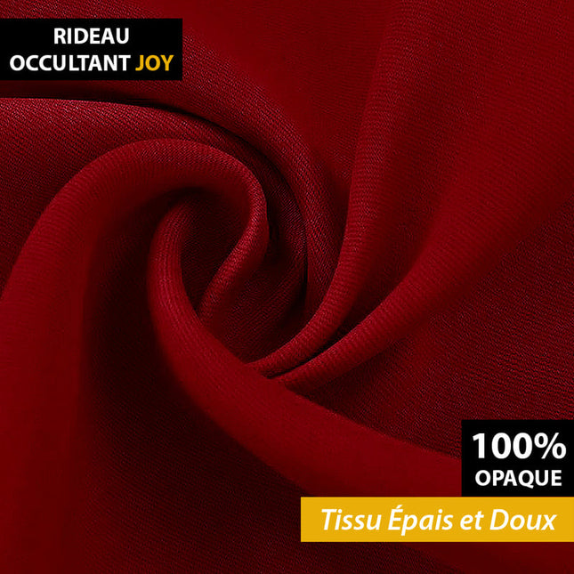 Bordeauxfarget lystett gardin til soverom