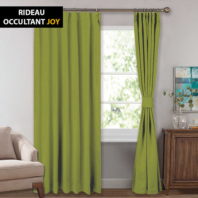 Lys grønn mørkleggingsgardin for stue