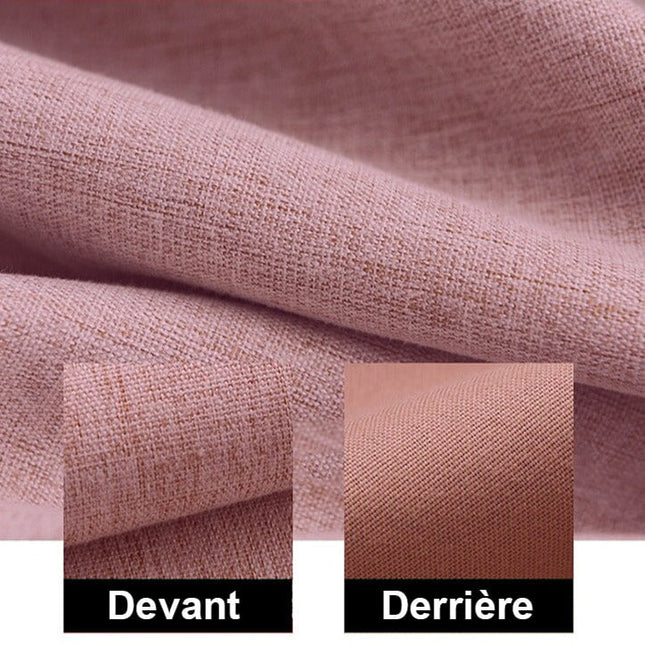 Lystett rosa gardin for soverommet